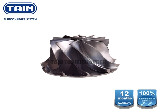 Kütük Turbo Kompresör Çarkı Yükseltmesi GT20 65mm / 69.7mm 50.2mm 6 X 6 bıçak